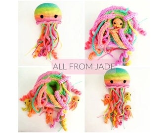 No-Sew Crochet Pattern: Jellyfish Moms and Babies
