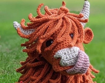 Highland Cow Amigurumi PDF Crochet Pattern