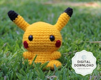 Pikachu Pokémon Crochet Amigurumi Doll Pattern PDF
