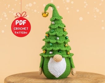 Christmas Crochet Gnome & Tree Pattern