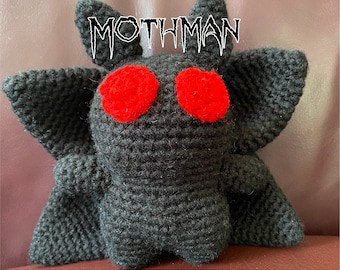 Adorable Mothman Amigurumi Crochet Pattern"