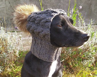 Cable Knit Dog Hats: Knitting Pattern