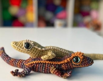 Gayle the Crested Gecko Crochet Pattern