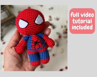 Super Hero Amigurumi Crochet Pattern, Comics Plush Toy