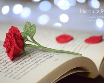 Miniature Rose Crochet Pattern