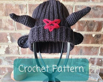 Baphomet Beanie: Unique Crochet Pattern Hat