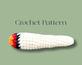 English Crochet Pattern for Joint Cat Toy