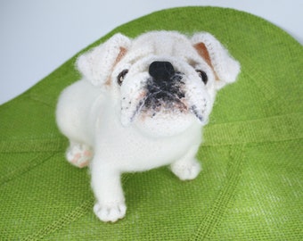 White English Bulldog Amigurumi Crochet Pattern