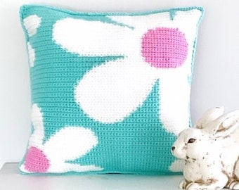 Daisy Danish Boho Crochet Pillow Pattern