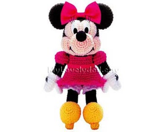 Minnie Mouse Crochet Amigurumi: English PDF Pattern