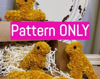 Dino Chicken Nugget Crochet Pattern