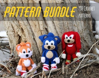 Sonic Amigurumi Crochet Pattern Bundle