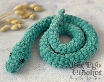 No-Sew Kawaii Snake Crochet Amigurumi Pattern