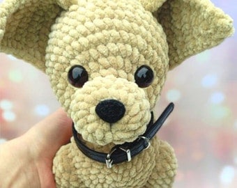 Chihuahua Puppy Amigurumi Crochet Pattern PDF, English