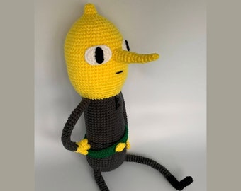 Lemongrab-Inspired Crochet Plushy Pattern