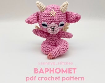 Cute Baphomet Amigurumi Crochet Pattern PDF