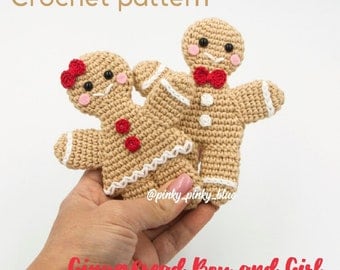 Adorable Gingerbread Boy & Girl Crochet Pattern