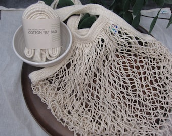 Eco-Friendly Cotton Crochet Grocery Tote Bag