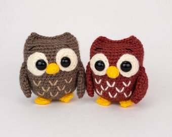 Ollie & Opal Owls: Amigurumi Crochet Pattern PDF