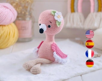 Easy Flamingo Crochet Pattern: Amigurumi & Rattles