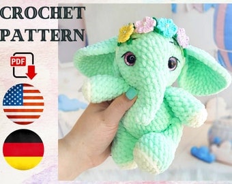 Chirkatoys Elephant Amigurumi Crochet PDF Pattern