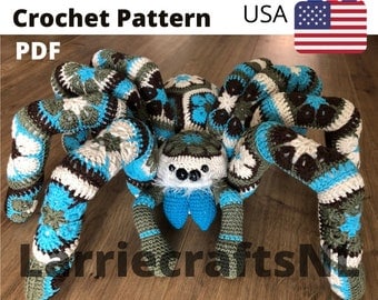 Giant African Flower Spider Crochet Pattern