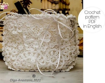 Irish Lace Crochet Pattern for Wedding Bag