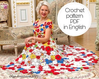 Irish Lace Dress Crochet Pattern Tutorial