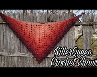 Killer Queen Crochet Shawl Pattern by Bagoday