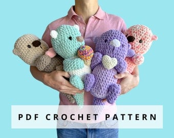 Super-Sized Otter Crochet Pattern