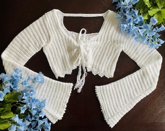 Calypso Off-Shoulder Cardigan Crochet Pattern