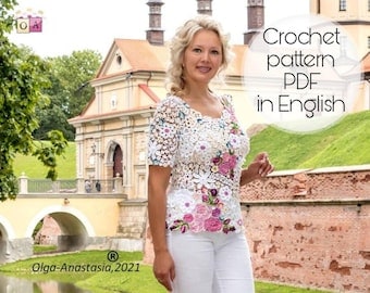 Irish Lace Vintage Crochet Blouse Pattern Tutorial