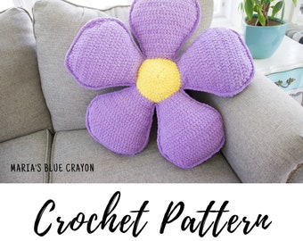 Hippie Flower Crochet Pillow Amigurumi Pattern