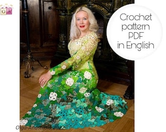 Irish Shamrock Motif Crochet Dress Pattern