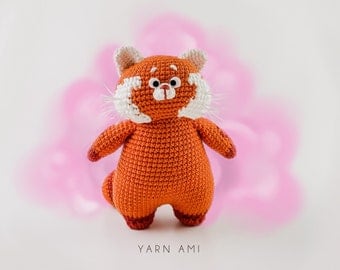 Red Panda Amigurumi Crochet Pattern Plushie DIY