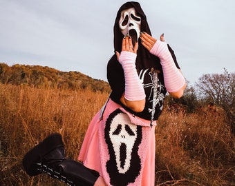 Spooky Ghostface Coffin Crochet Bag Pattern
