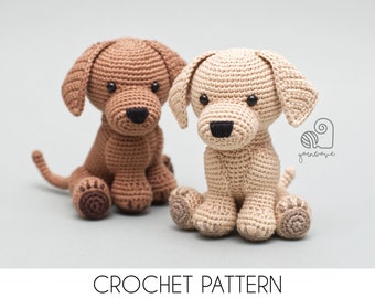 Loki Labrador Puppy Crochet Pattern Amigurumi Toy