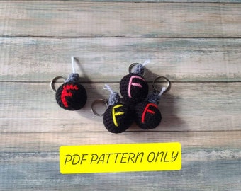 F Bomb Crochet Keychain Pattern