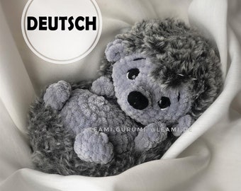 Fluffy German Hedgehog Crochet Pattern PDF