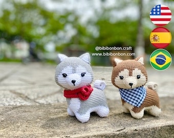Bibibonbon Husky & Malamute Amigurumi Crochet Pattern