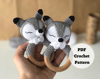Teen Wolf Baby Teether Rattle Crochet Pattern