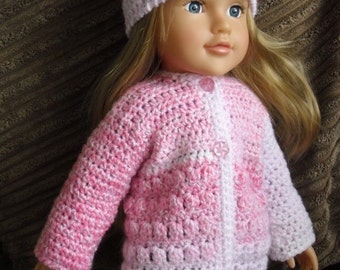 Crochet Jacket and Hat Pattern for Dolls