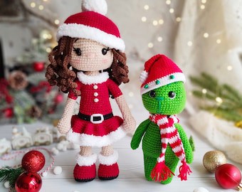 Grinch & Santa Crochet Pattern Set