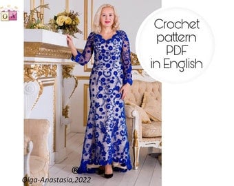 Irish Lace Crochet Dress Pattern Tutorial