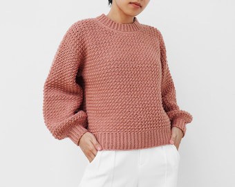 Easy, Cozy & Oversized Crochet Sweater Pattern
