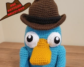 Perry the Platypus PDF Crochet Pattern