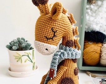 Ollie Giraffe Amigurumi Crochet Pattern Tutorial PDF