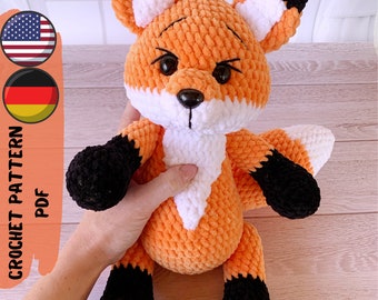Amigurumi Fox Crochet Plushie Pattern PDF