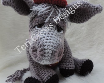 Simply Cute Donkey Crochet Pattern PDF