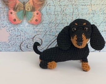 Dachshund Dog Amigurumi Crochet Pattern PDF